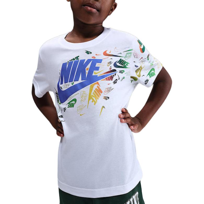 

Nike Round Neck Fashion Soft Comfortable Versatile Short Sleeve Kids Tops IO2767-100 L