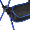 Outdoor Folding Beach Chair Portable Mesh Back Aluminum Alloy Rack Camping Chair for Fishing Dark Blue