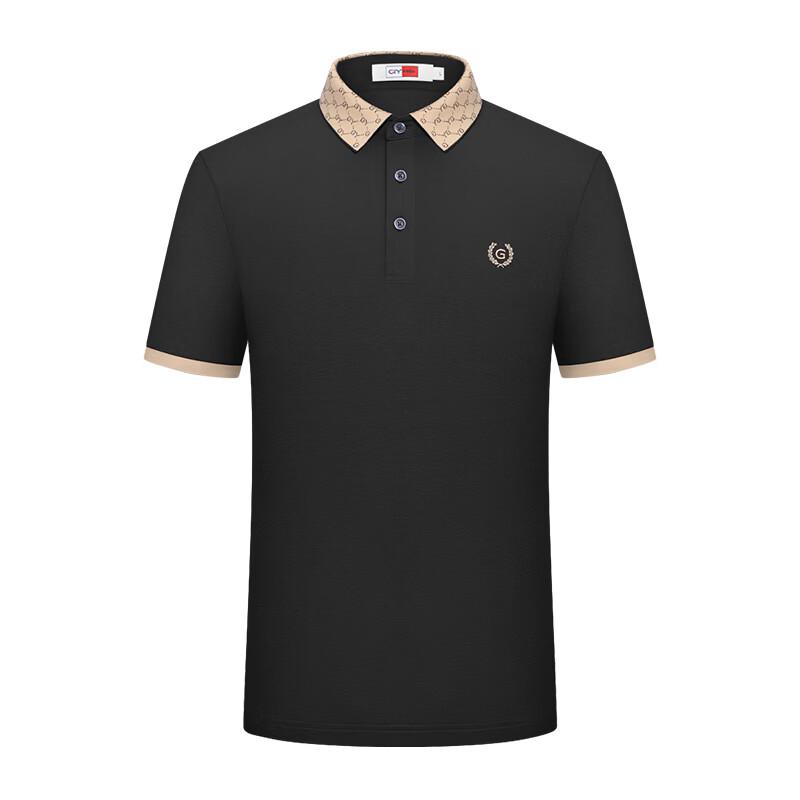 Goldlion Men's Silk Blend Classic Polo T-Shirt