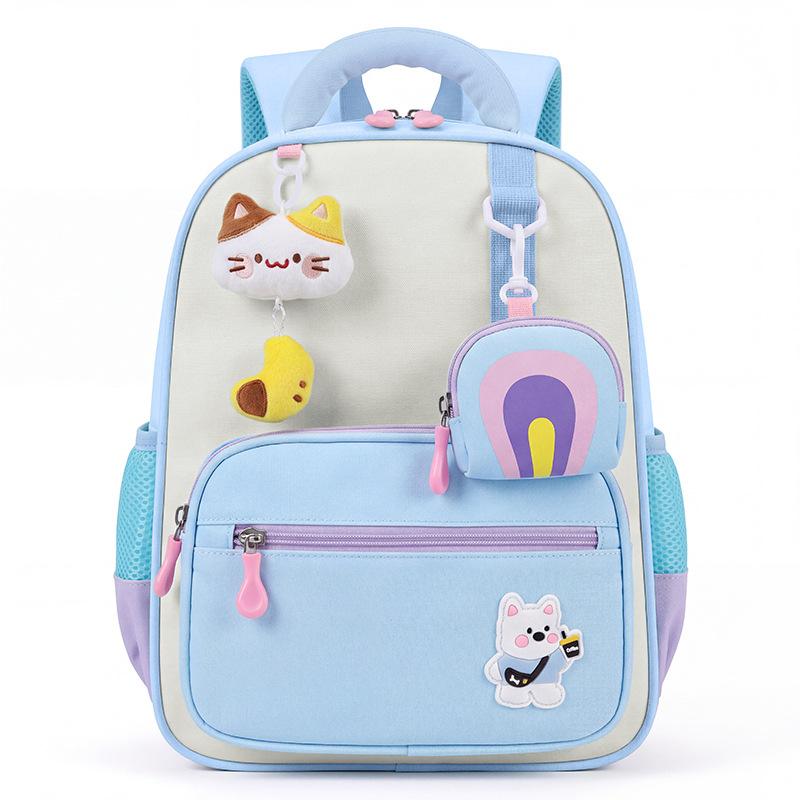 Cartoon Children's Backpack for Kindergarten Babies Back-supporting Schoolbag for Protecting The Spine