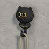 Wall Hanging Cat Blink Eyes Hook Free Punching Key Holder Cartoon Cat Hooks  Entrance