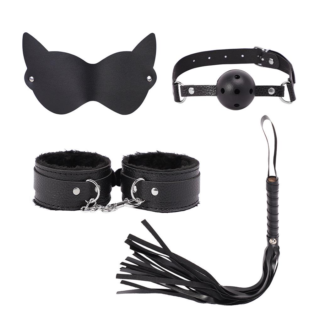 Nekomusume Flirting Set: SM Toys with Restraint Collar & Bone Gag