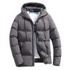 2025New Men's Winter Thick Warm Cotton Coat, Hooded Casual Jacket, Business Casual Style Outerwear, Windproof Cold Weather Parka