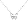 Butterfly Necklace for Women, Personalized and Fashionable Pendant Jewelry, Silver Color.