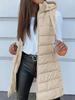 Women's Hooded Puffer Vest, Casual Winter Outfit