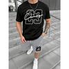 Summer Men's Two-piece T-shirt And Shorts Set Casual Short-sleeved T-shirt And Shorts Two-piece Set Daily Casual Style