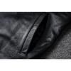 Chinesische Größe Schwarz Braun Casual Herren Jacken Echt Rindsleder Echtes Leder Jacke Männer Mäntel Herbst Chamarras De Cuero Para Hombre