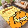 Tapete Estampado Garfield, Carpete de Chão Lavável, Para Entrada Quarto de Estudante Lavanderia Escritório Estudo, Decoração de Casa Presente de Aniversário Natal