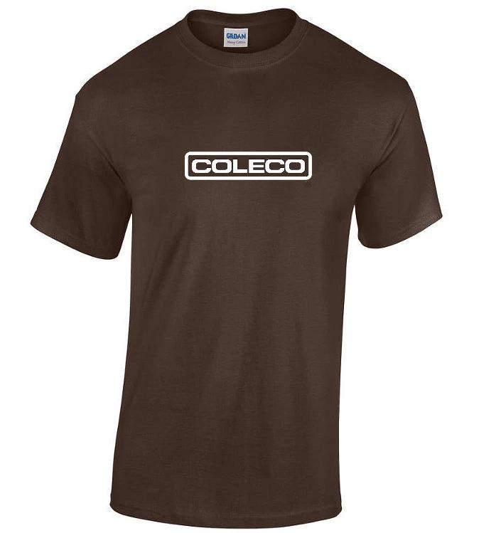 COLECO T-Shirt RETRO Video Game 80s GEEK Chocolate Brown White Tee Shirt S-3XL M