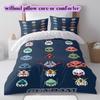 Gundam Cartoon Anime Duvet Cover Bedding Set 3PCS Printed Quilt Cover Pillowcases Bedroom Decorative Home Collection_LIAN