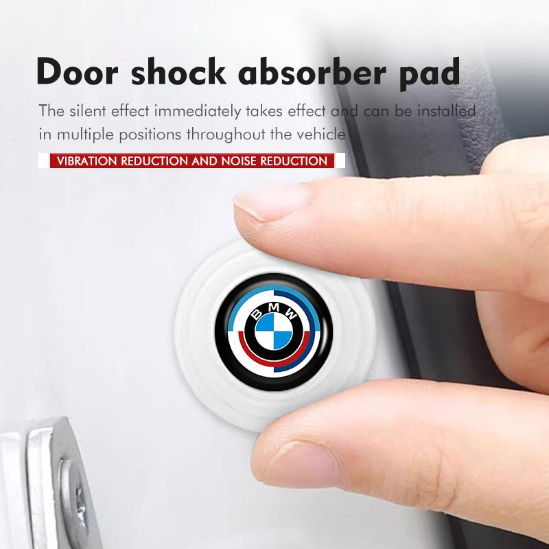 4/8/12pcs Car Door Closing Silicone Pad Shock Absorbing Stickers For BMW X1 X3 E39 E46 E30 E36 E87 E60 E90 F26 G02 E70 F15 E53