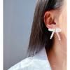 French Gentle Temperament Highlight Shijia Pearl Bow Necklace Bracelet Earrings Ring Four-Piece Set Women 999