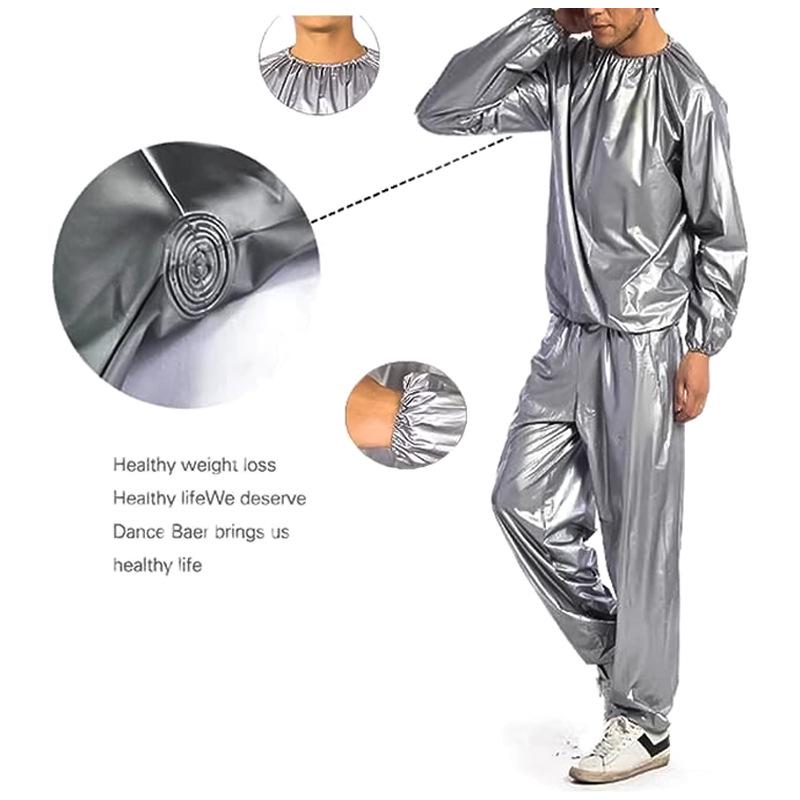 Unisex PVC Sauna Suit for Weight Loss, Fitness & Fat Burning