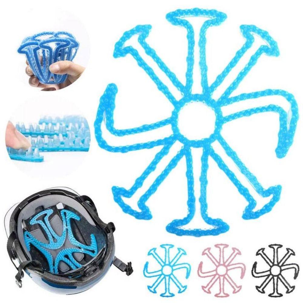 Flexible Bikes Head Cover Silicone Pad Inserts Mats Liner Cycling Head Cover  Helmet Accessories
