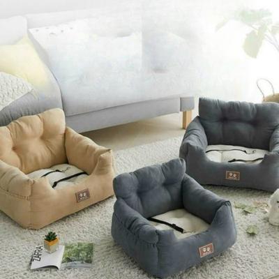 Portable Nest Car Pet Mat Kennel Cat Nest Teddy Car Mat Dog Bed Safety Seat Four-Season Universal Adjustable Dog Car Seat