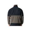 Under Armour Logo Casual Pattern Loose Color Block Sherpa Zip Long Sleeve Jacket Men Jacket Brown 1366091-295