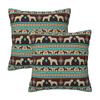 Boho Dogs Lagotto Romagnolo Sunset 2 Pcs Square Pillowcase Pillow Cover Cushion Decor Comfort Throw Pillow For Home Bedroom