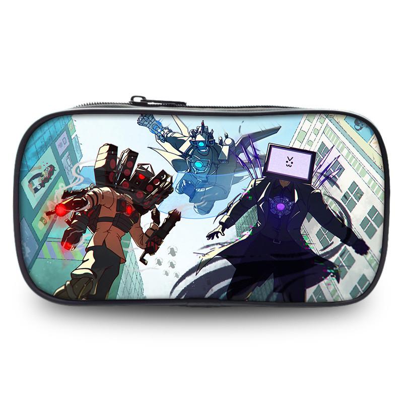 Tv Trendy Titan Character Print Pencil Holder Roomy Polyester Case For Ages All