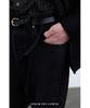 YOUCHE PRET A PORTER Sq Narrow Belt Black