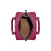 Coach Sydney 20 Solid Color Letter Logo Nameplate Zipper Closure Cross Pattern Leather Shell Bag Hand Crossbody Bag Small Women's Light Raspberry