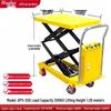Electric Hydraulic Scissor Lift Cart - Mobile Flatbed Trolley