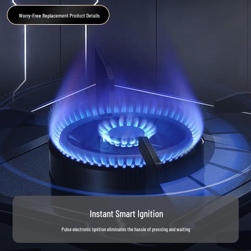 VATTI i10071B 5.2kW Natural Gas Double Burner Stove CN plug (adapter included)