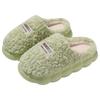 Plush thermal cotton slippers women's season indoor home household bedroom non-slip men's sky hair slippers men