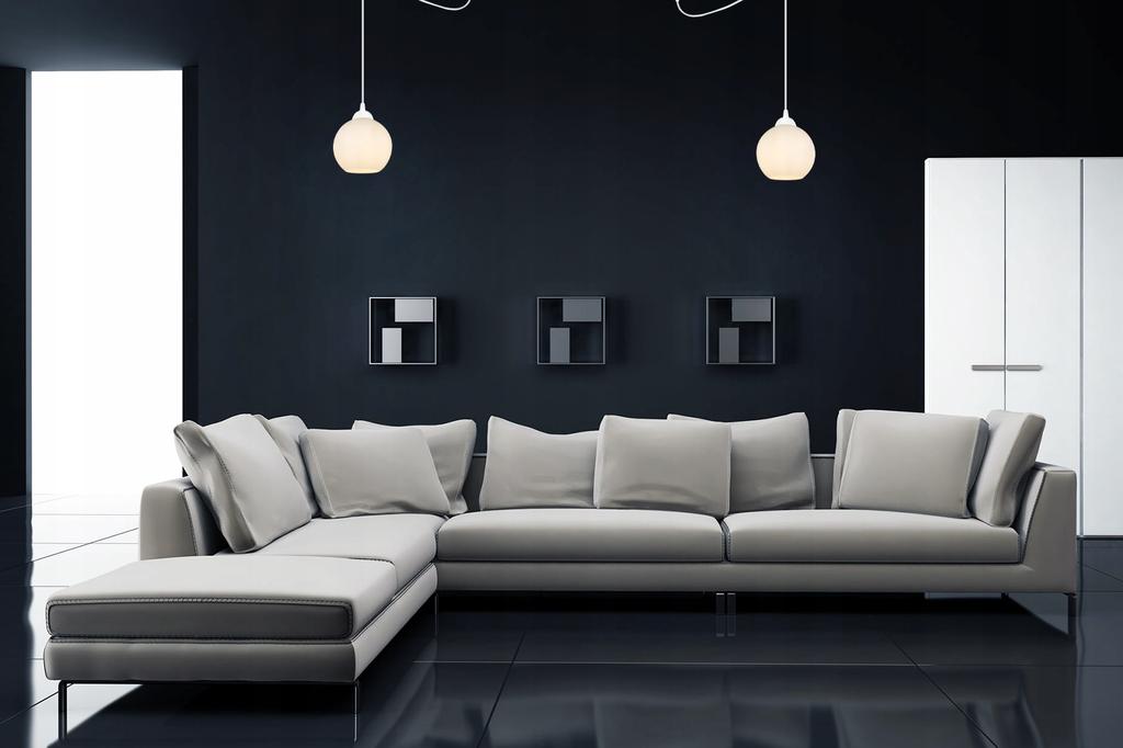 KLASYCZNA wisząca lampa PAJĄK ze szklanym kloszem