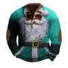 Mens Christmas Sweater Zip Up Sweatshirts Vintage Knit Graphic Sweatshirt Xmas Stand Collar Pullover