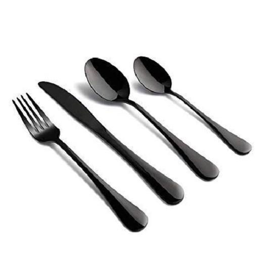 Restaurant Home Hotel Matte Set, Satin Finish Stainless Steel Flatware Set, Tableware Cutlery Set Utensils for Kitchens