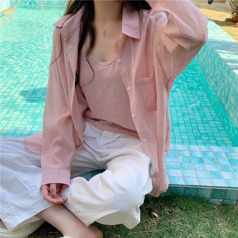 Women's Quick-Dry Sun Protection Long-Sleeve Shirt - Mid-Length, High-End Travel & Layering Top for Spring, Summer, Autumn