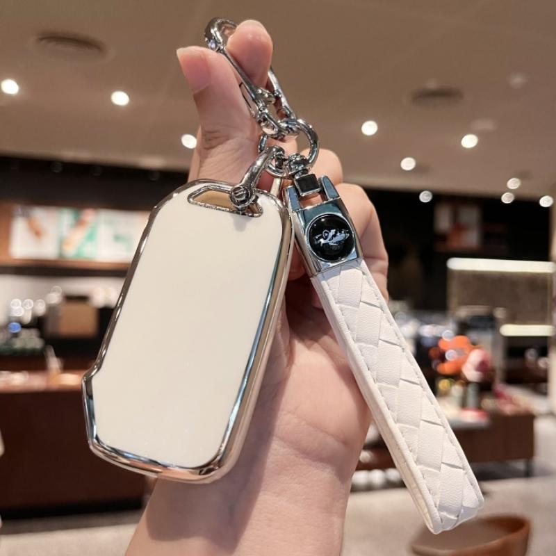 Key Fob Cover with Keychain For KIA Sportage R GT Stinger Sorento Ceed Cerato Forte Niro Telluride Protector Keyless