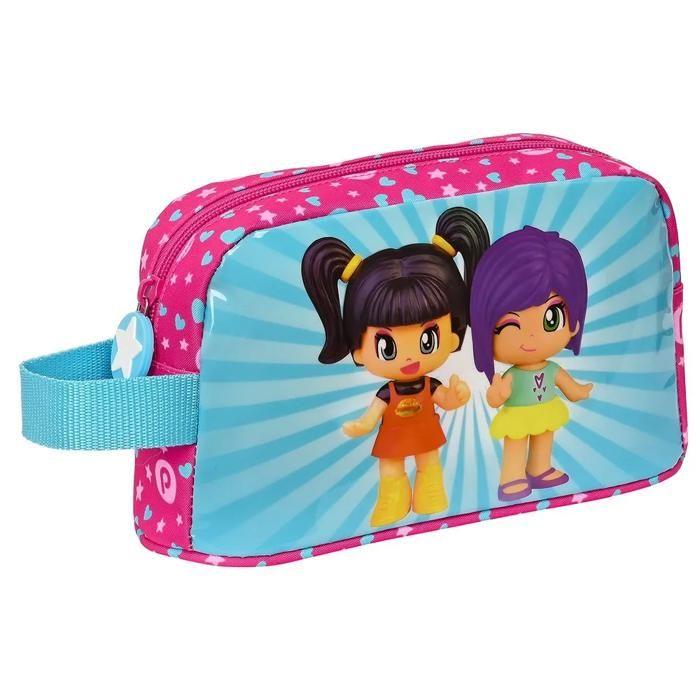 Porte-petit-déjeuner thermique - SAFTA - Pinypon - Rose/Bleu - 21,5 x 6,5 x 12 cm - Aluminium