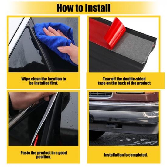 156'' Body Outside Belt Side Molding Protector Roll For 88-98 GMC Chevy Truck