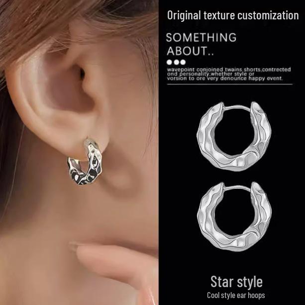 Elegant Butterfly Flower Stud Earrings - S925 Silver Needle, High-End and Versatile for Women