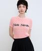 Nigaennikol Nick Nicole Cable Half Knit_Pink