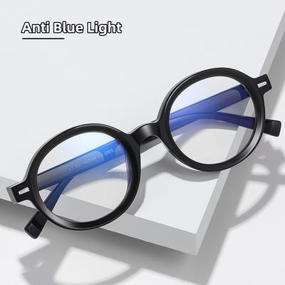 Retro Oval Anti Blue Light Photochromic Reading Glasses For Men Women Diopter +25 To +6 0 High Quality