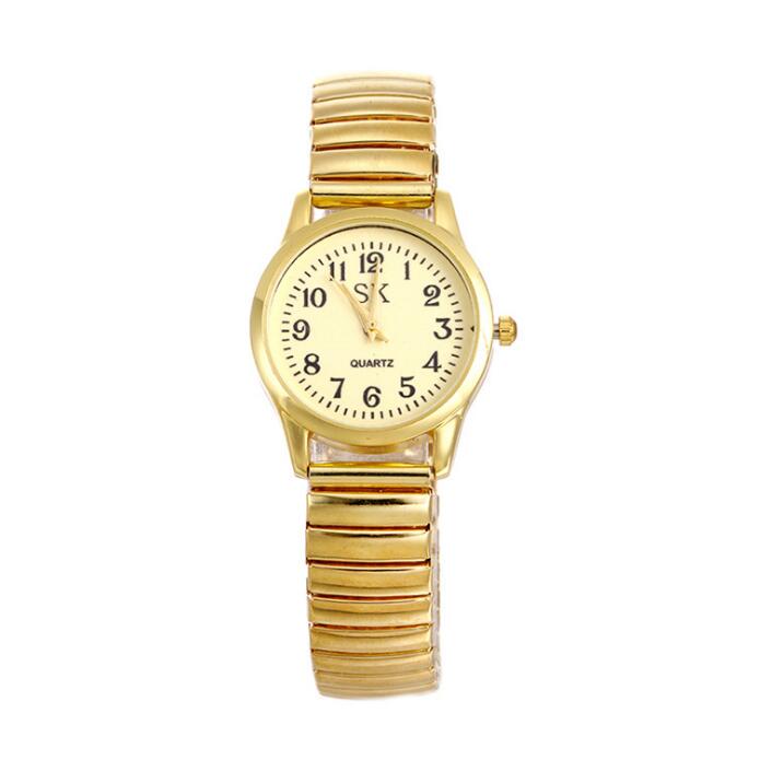 Montre-bracelet élastique de mode montre à quartz numérique simple pour hommes femmes montre de couple