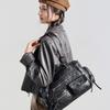Commuter Large Capacity Crossbody Bag, High-end Zipper Handbag, Fashionable Single Shoulder Washed Women's Tote Bag