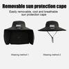 Solar Rechargeable Fan Cap - Quick-Dry Waterproof Fisherman