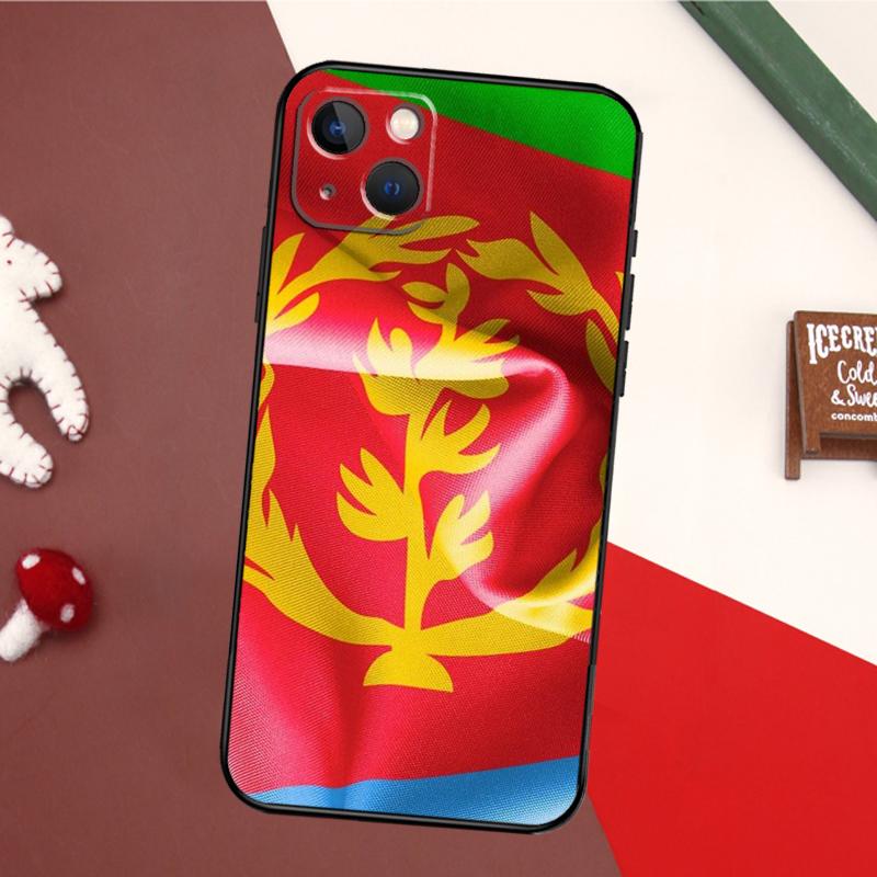 Eritrea Flag Case For iPhone 15 Pro Max 14 13 12 11 16 17 Pro Max mini 15 16 Plus 16e 17 Air Back Cover