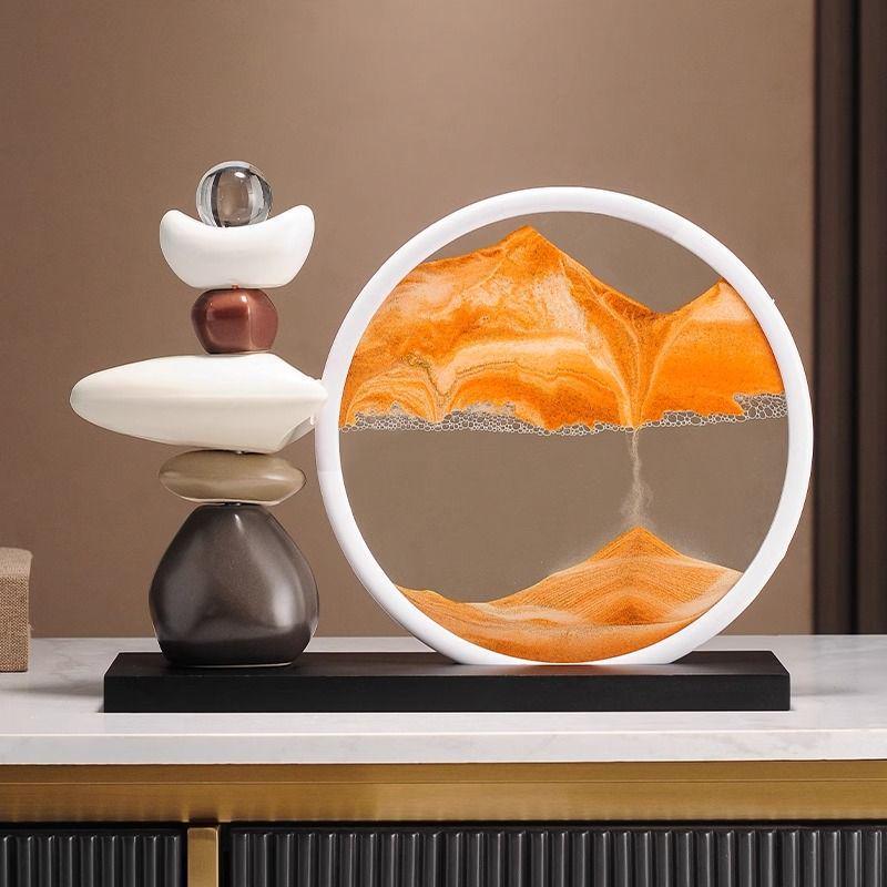 Quicksand Painting Ornament for Living Room, TV Cabinet, Wine Cabinet, and Office Décor