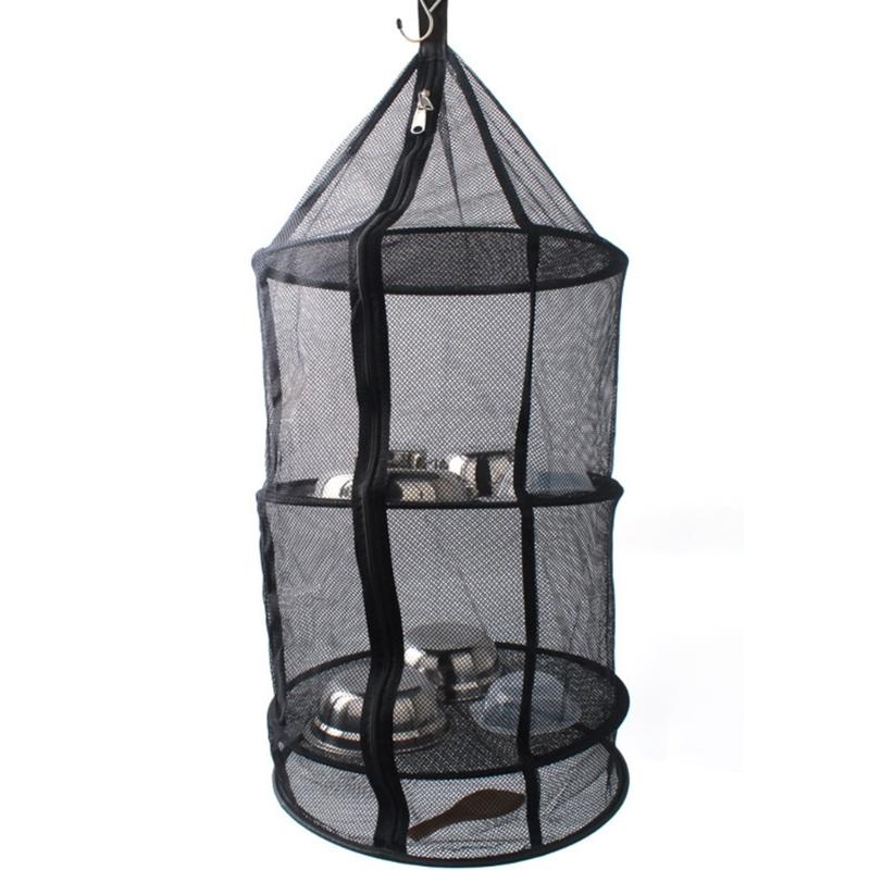Outdoor Rundnetz mit Netz Trockennetz Faltbar Außen 4-lagig Hängender Wäschetrockner Trockennetz Outdoor Trocknungsnetz