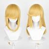 Applejack Cosplay Wig Anime Long Golden Yellow Scalp Wig Heat Resistant Synthetic Hair Anime Party Wigs