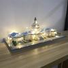 Knew Built Micro Mini Building Block with USB LED Light White House Toy Architecture Model Ideal Decorative Piece Home Office