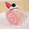 6pcs Simulation Cake Food Model Fake Cake Dessert Artificial Faux Swiss Roll Model Decoration Display Party AD Photography Props