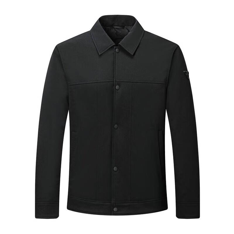 SEPTWOLVES Men's Lapel Jacquard Thin Down Jacket