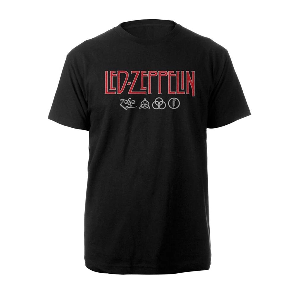 Led Zeppelin  Logo & Symbols  T shirt - NEW M