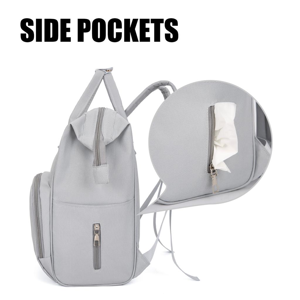 Mommy Bag, Small Size, Lightweight for Outings, Portable, Double Shoulder Mother and Baby Backpack, Stylish, High-Looking, Waterproof,