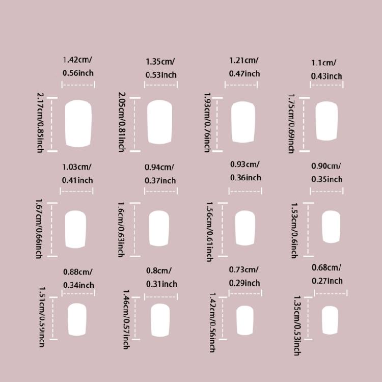 Medium Square False Nail Christmas Acrylic Nail Snowman Full Cover Stick On Nail White Snowflake Press On Nail